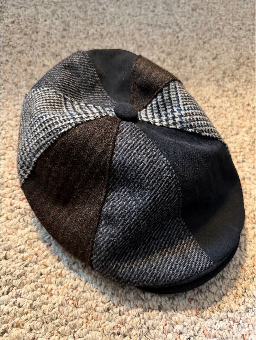 Stetson patchwork newsboy mens hat